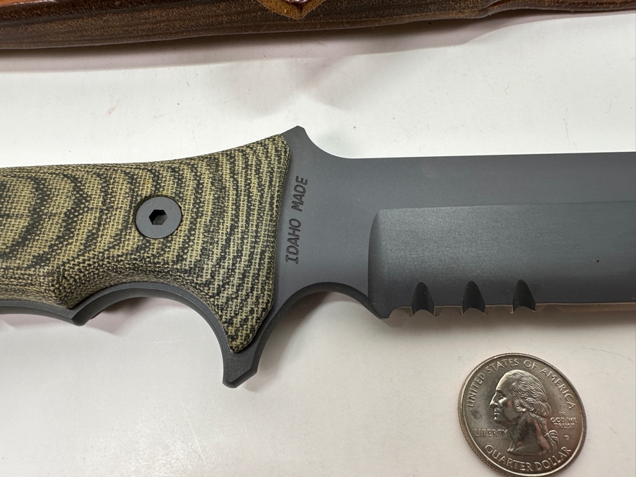 Just Added - Chris Reeve Special Forces Knife With Custom Leather Sheath Retails $450 [Photo 3]
