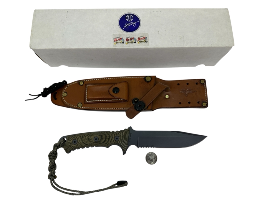 Just Added - Chris Reeve Special Forces Knife With Custom Leather Sheath Retails $450 [Photo 2]