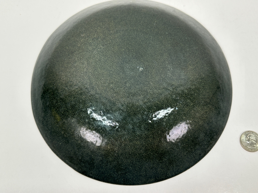 Just Added - Mid-Century Modern Sunburst Enamel Metal Bowl 9.75W [Photo 4]