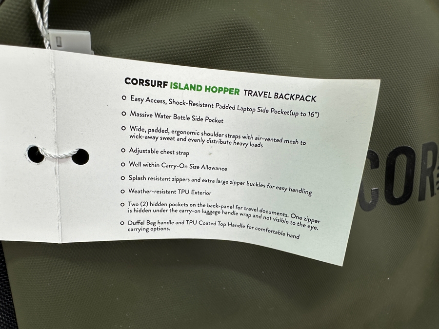 Just Added - New Cor Surf Island Hopper Travel Backpack 38L Retails $129 [Photo 4]