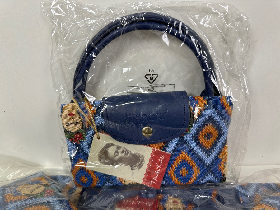 Just Added - New Frida Kahlo Mexican Folk Art Design Signare Duffle Bag And Handbag [Photo 4]