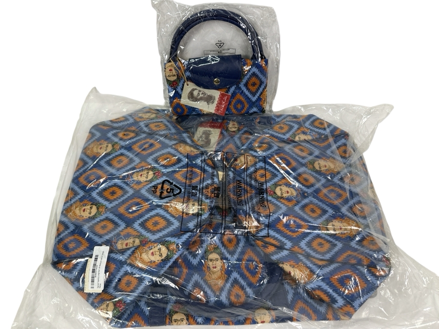 Just Added - New Frida Kahlo Mexican Folk Art Design Signare Duffle Bag And Handbag [Photo 1]