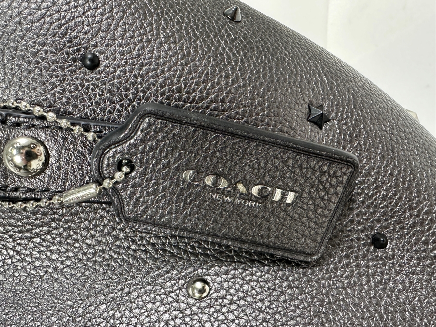 Just Added - New Coach Silver Tote Handbag 15W [Photo 4]