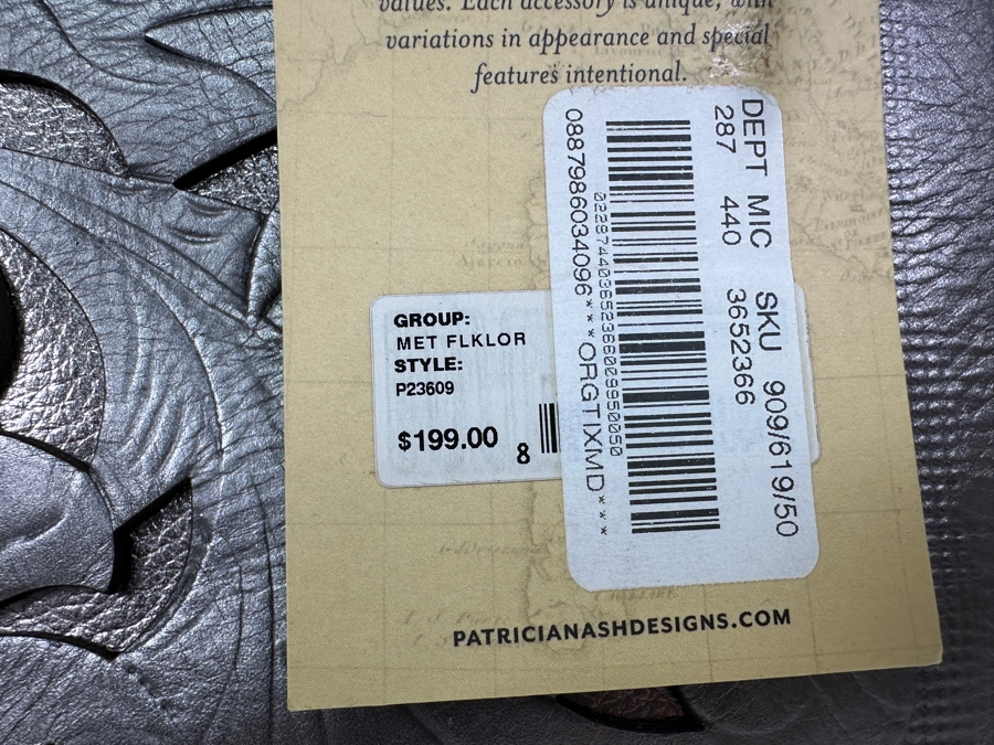 Just Added - New Patricia Nash Italian Folklore Collection Leather Handbag 13W X 16H Retails $199 [Photo 5]