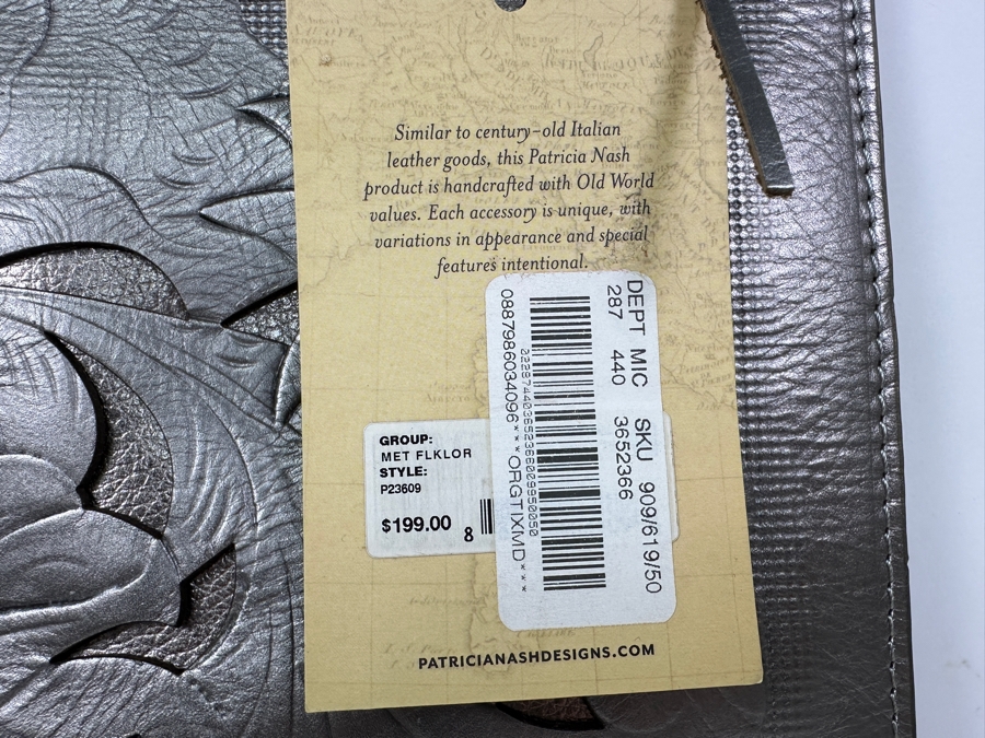 Just Added - New Patricia Nash Italian Folklore Collection Leather Handbag 13W X 16H Retails $199 [Photo 4]