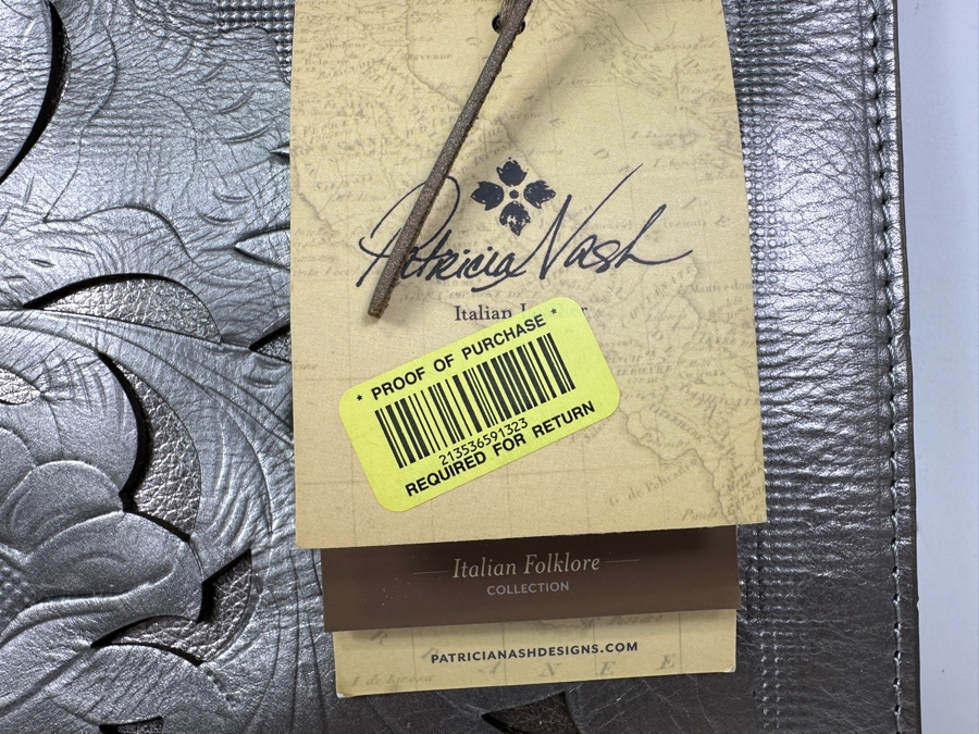 Just Added - New Patricia Nash Italian Folklore Collection Leather Handbag 13W X 16H Retails $199 [Photo 3]