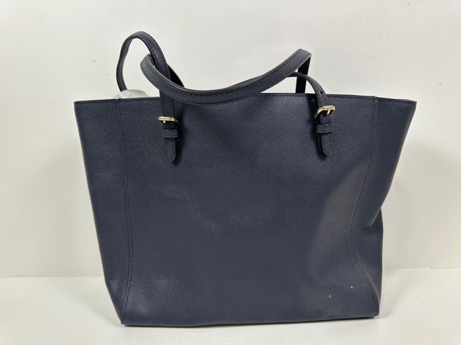 Just Added - New Coach Blue Tote Handbag 18W X 12H [Photo 5]