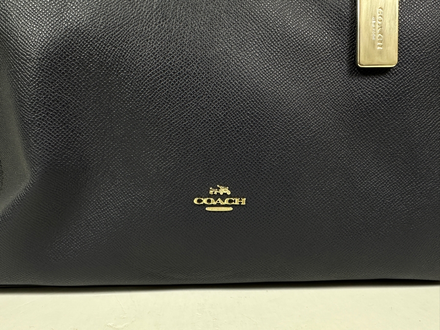 Just Added - New Coach Blue Tote Handbag 18W X 12H [Photo 3]