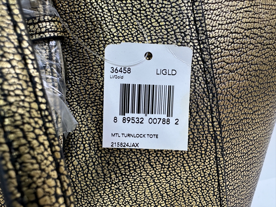Just Added - New Coach Gold Tote Handbag [Photo 7]