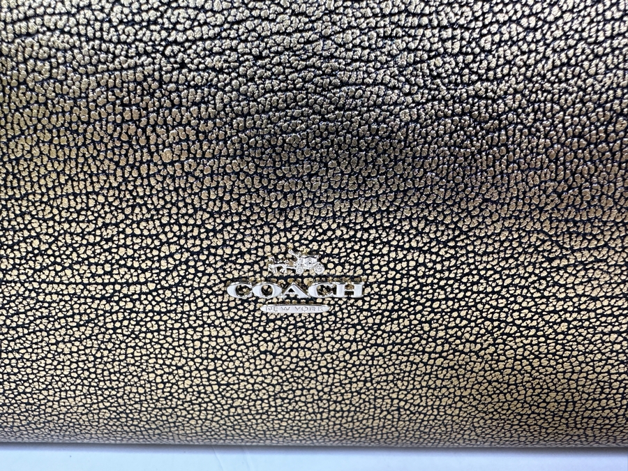 Just Added - New Coach Gold Tote Handbag [Photo 3]