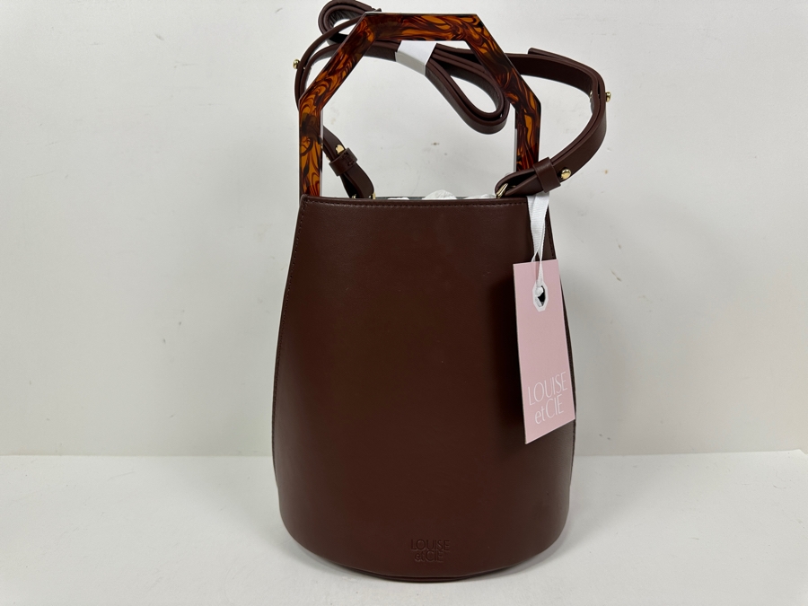 Just Added - New Louise Et Cie Group Alez Large Bucket Leather Handbag Retails $348 [Photo 2]