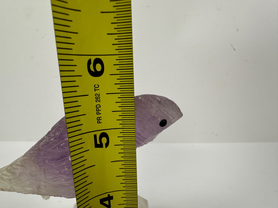 Just Added - Carved Amethyst Bird Sculpture 5.5'H [Photo 6]