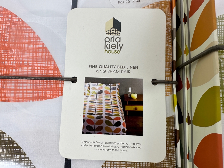Just Added - Orla Kiely House Fine Quality Bed Linen King Size Duvet Cover, Pair Of Pillowcases, King Sham Pair And 3 Storage Boxes [Photo 8]