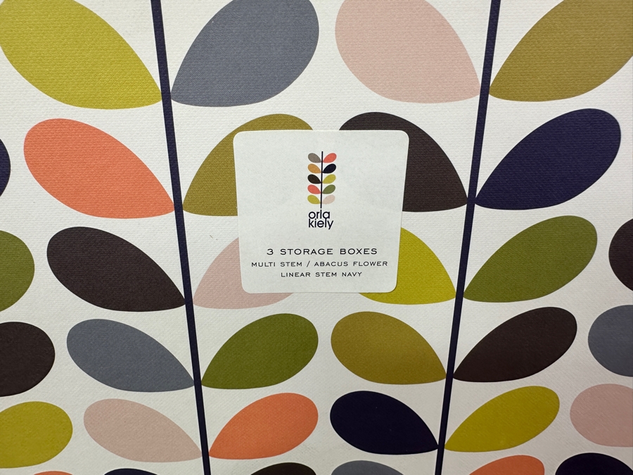 Just Added - Orla Kiely House Fine Quality Bed Linen King Size Duvet Cover, Pair Of Pillowcases, King Sham Pair And 3 Storage Boxes [Photo 10]