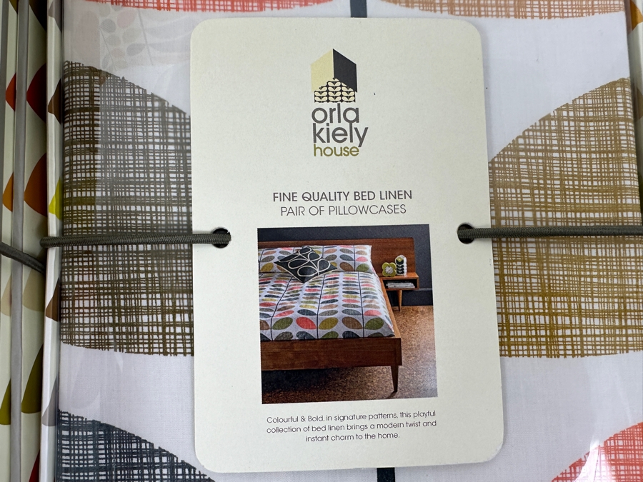 Just Added - Orla Kiely House Fine Quality Bed Linen King Size Duvet Cover, Pair Of Pillowcases, King Sham Pair And 3 Storage Boxes [Photo 7]