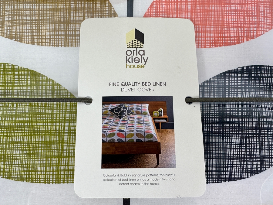 Just Added - Orla Kiely House Fine Quality Bed Linen King Size Duvet Cover, Pair Of Pillowcases, King Sham Pair And 3 Storage Boxes [Photo 5]