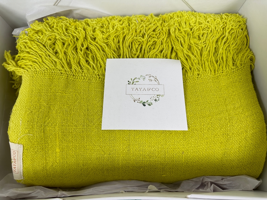 Just Added - New Yaya & Co. Linen Throw