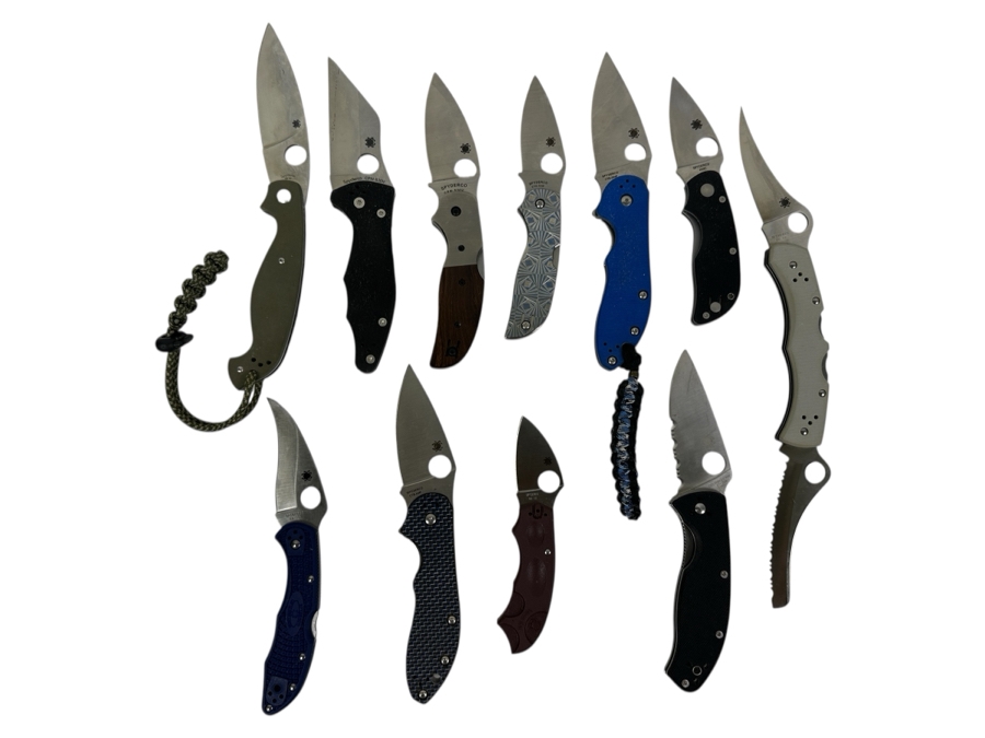 Just Added - (11) Spyderco Pocket Folding Knives