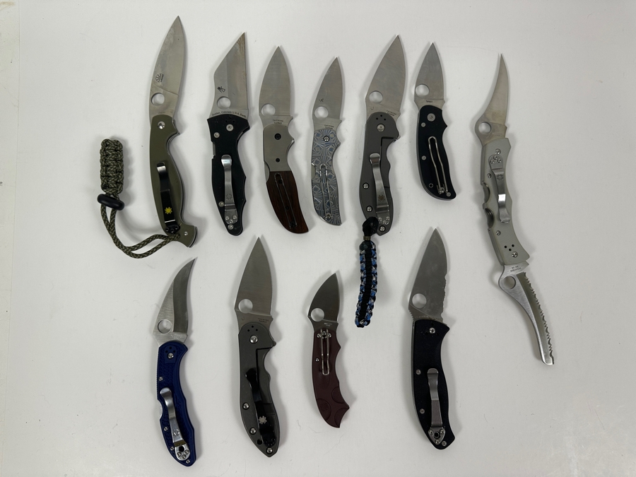 Just Added - (11) Spyderco Pocket Folding Knives [Photo 13]