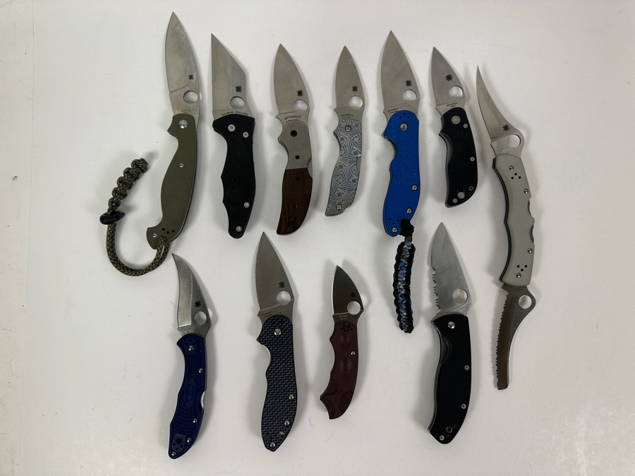 Just Added - (11) Spyderco Pocket Folding Knives [Photo 2]