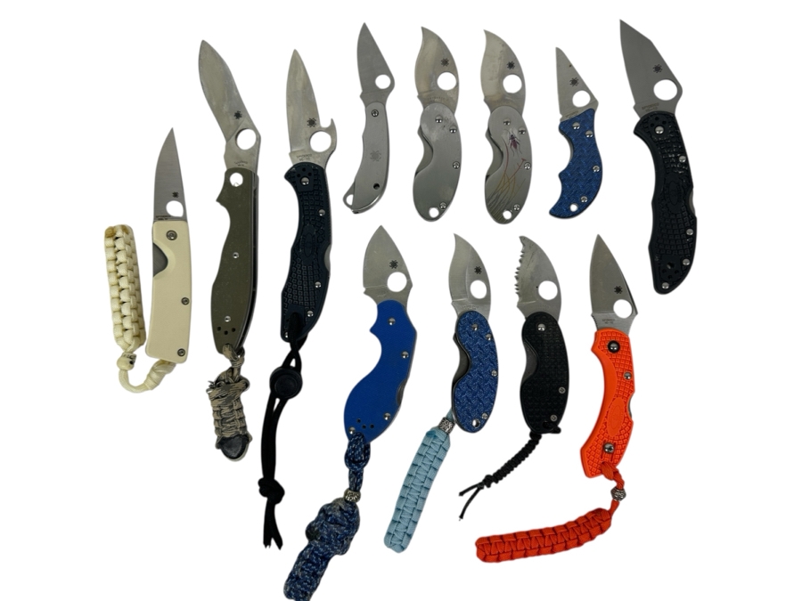 Just Added - (12) Spyderco Pocket Folding Knives