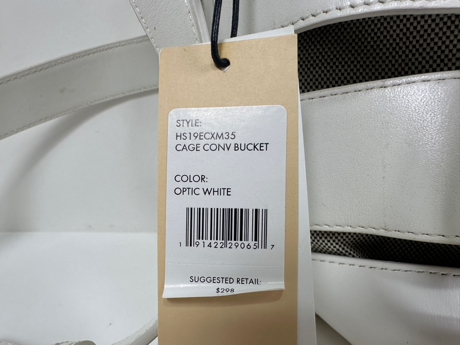 Just Added - New Rebecca Minkoff Leather Crossbody White Cage Handbag Retails $298 [Photo 5]