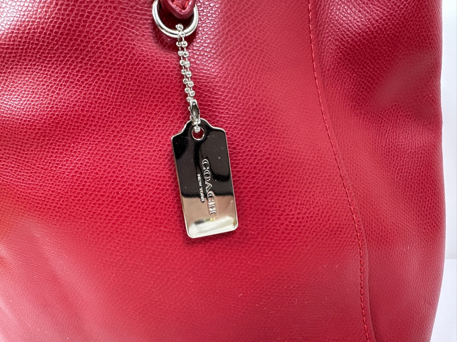 Just Added - Coach Tote Red Handbag [Photo 4]