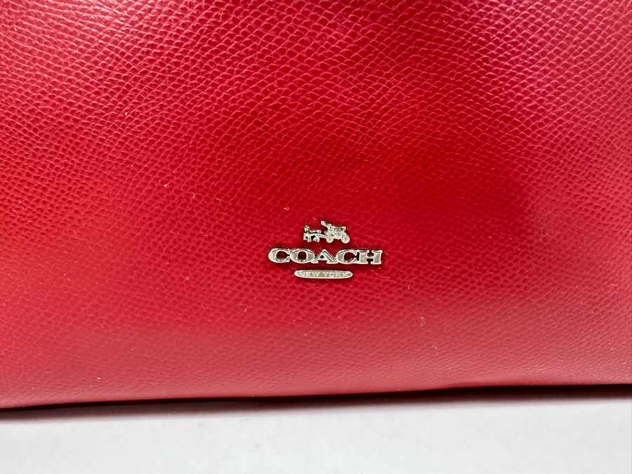 Just Added - Coach Tote Red Handbag [Photo 3]