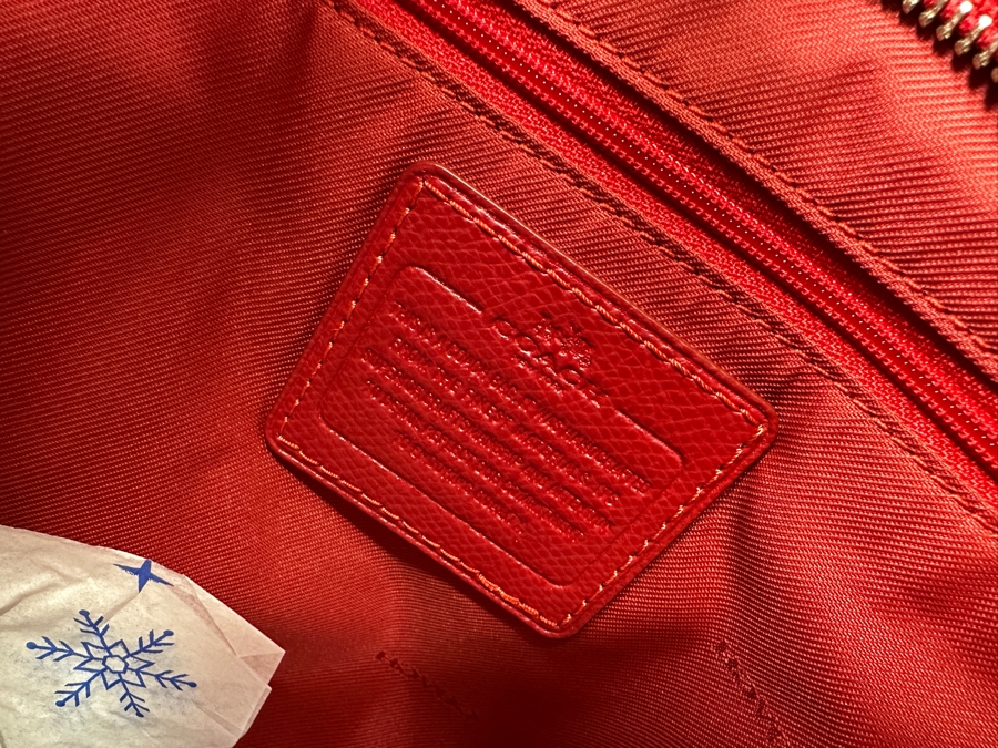 Just Added - Coach Tote Red Handbag [Photo 8]