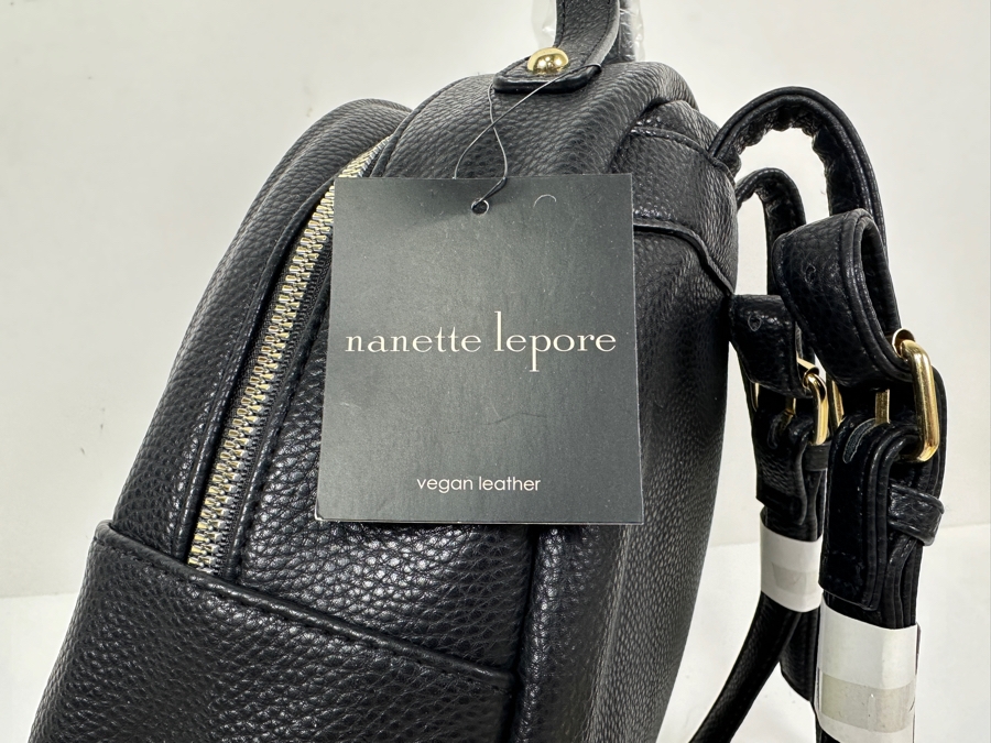 Just Added - New Nanette Lepore Vegan Leather Black/Cheetah Handbag Retails $98 [Photo 5]