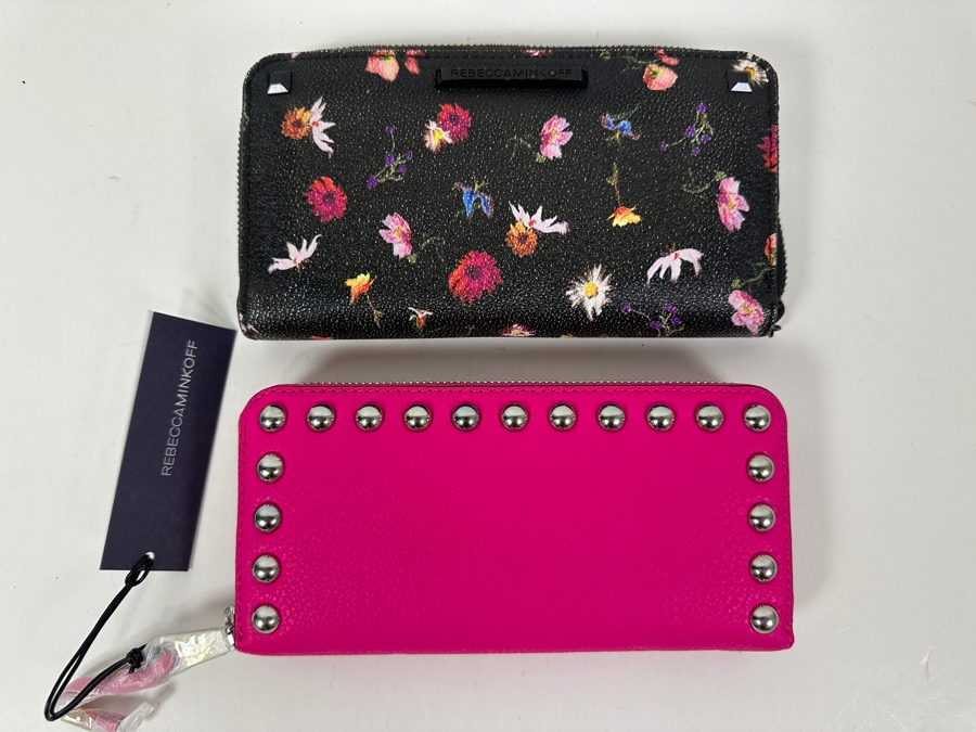 Just Added - New Pair Of Rebecca Minkoff Wallets - Flamingo Studded Wallet Retails $145 [Photo 2]