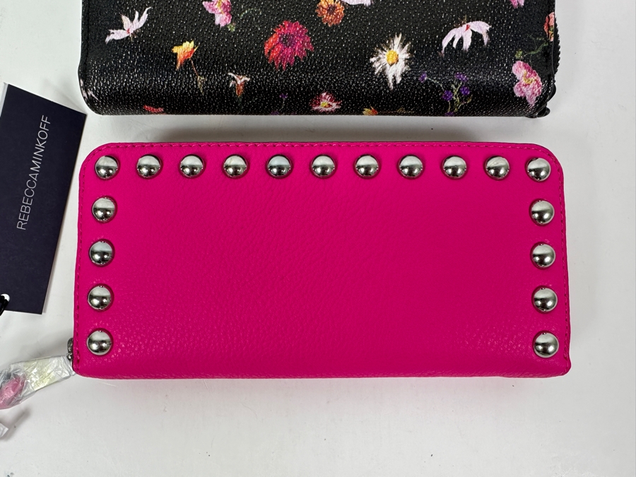 Just Added - New Pair Of Rebecca Minkoff Wallets - Flamingo Studded Wallet Retails $145 [Photo 3]