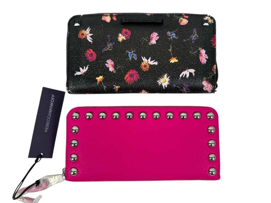 Just Added - New Pair Of Rebecca Minkoff Wallets - Flamingo Studded Wallet Retails $145 [Photo 1]