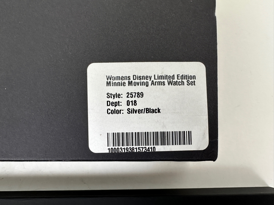 Just Added - New Womens Disney Limited Edition Minnie Moving Arms Watch Set In Silver / Black By Invicta Retails $695 [Photo 7]