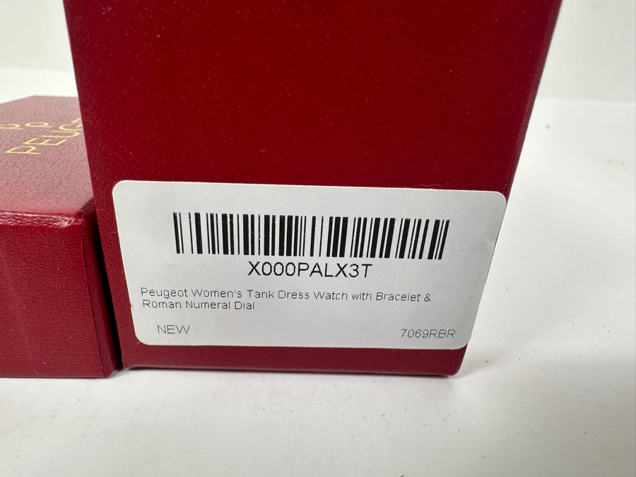 Just Added - New Peugeot Women's Tank Dress Watch With Bracelet & Roman Numeral Dial [Photo 4]