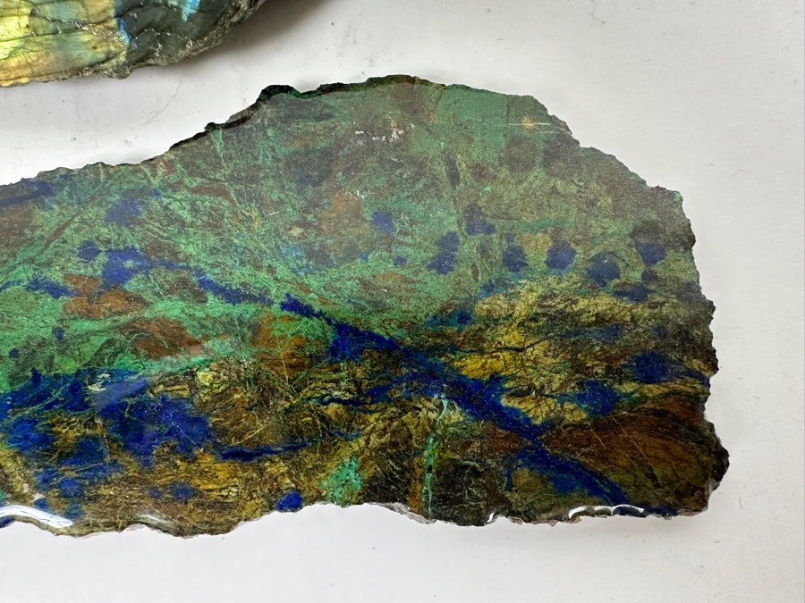 Just Added - Malachite & Azurite Slice And Labradorite Slice [Photo 7]