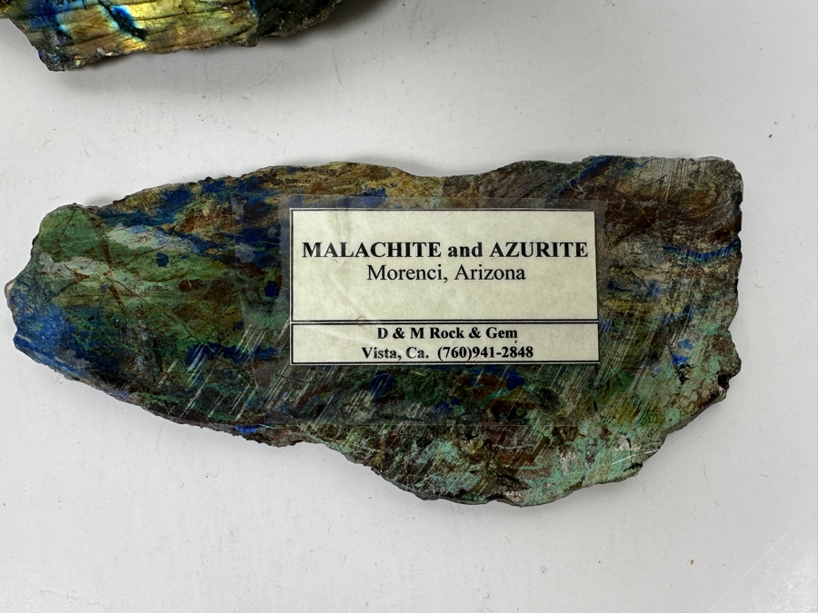 Just Added - Malachite & Azurite Slice And Labradorite Slice [Photo 9]