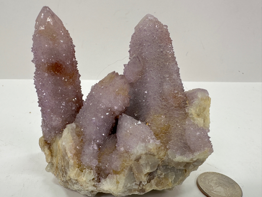 Just Added - Amethyst Cactus Quartz Organic Sculpture 3.5'H [Photo 3]