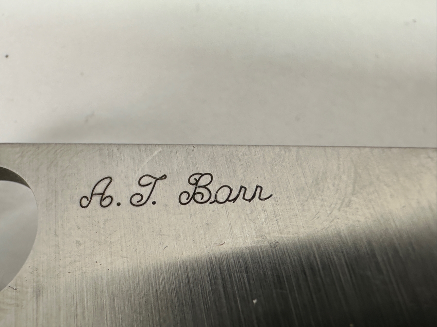 Just Added - Spyderco A. T. Barr One-Eyed Jack Folding Pocket Knife 2.49' CPM S30V With Ivory Heart/Spade Inlay Handle Retails $379 [Photo 6]