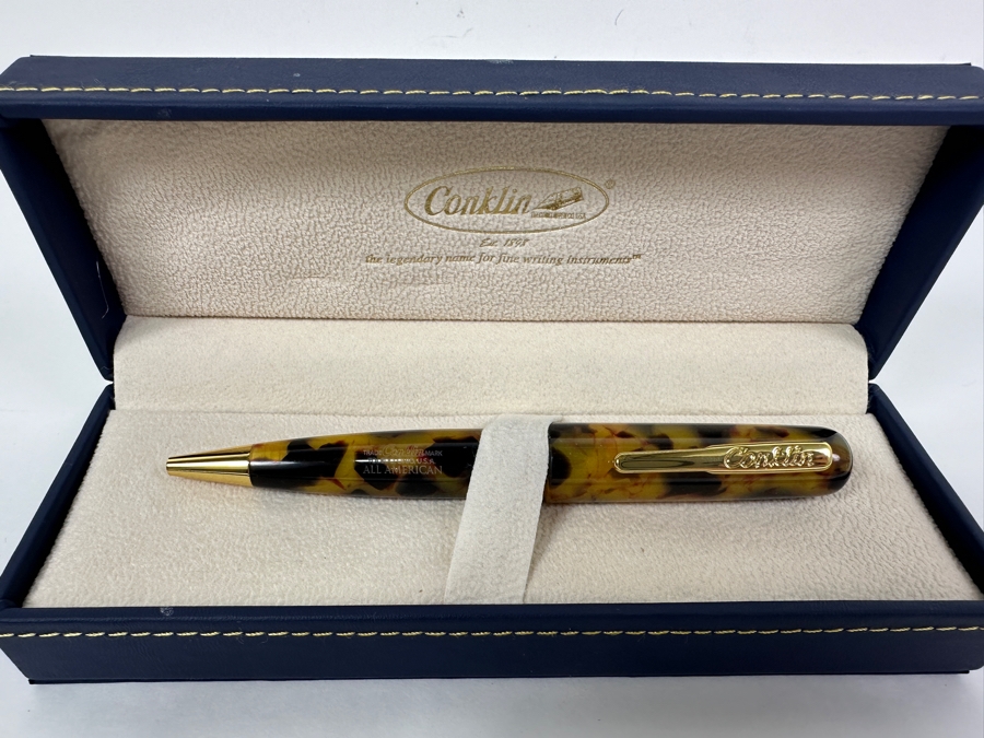 Just Added - New Conklin All American Tortoiseshell Ballpoint Pen [Photo 2]