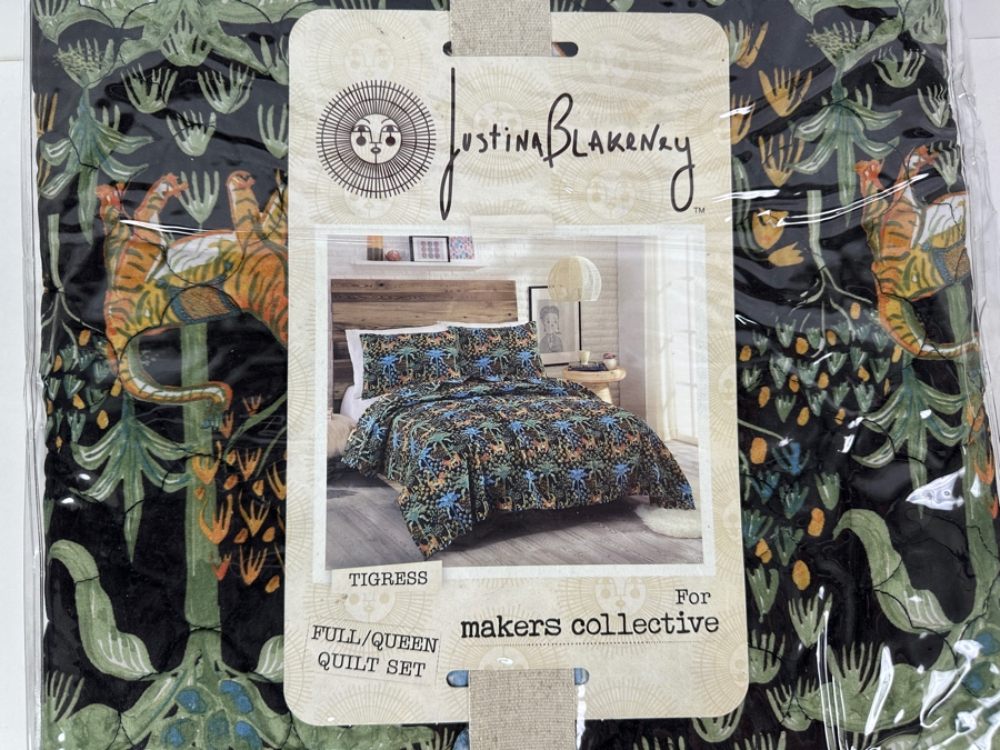Just Added - New Justina Blakeney Full/Queen Quilt Set Tigress For Makers Collective [Photo 2]