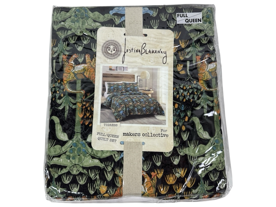 Just Added - New Justina Blakeney Full/Queen Quilt Set Tigress For Makers Collective [Photo 1]