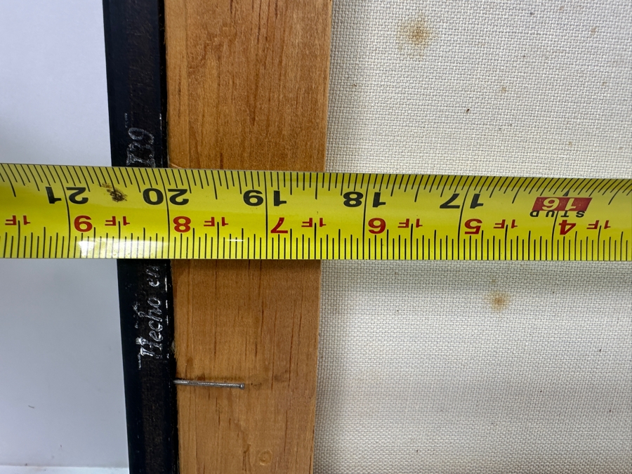 Just Added - Original Seascape Ocean Oil Painting On Canvas Unsigned 20 X 16 [Photo 6]