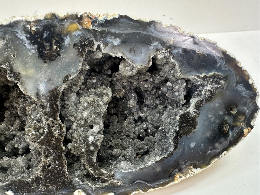 Just Added - Geode Half And Matrix With Single Pyrite Cube Crystal [Photo 6]