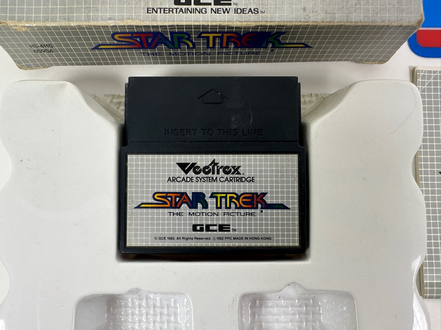 Vintage 1982 Vectrex Star Trek The Motion Picture Arcade System Video Game Cartridge With Original Box, Screen Overlay & Instruction Manual - Vectrex Was The Only Home Market Vector Display-Based Stand Alone Gaming Platform [Photo 3]