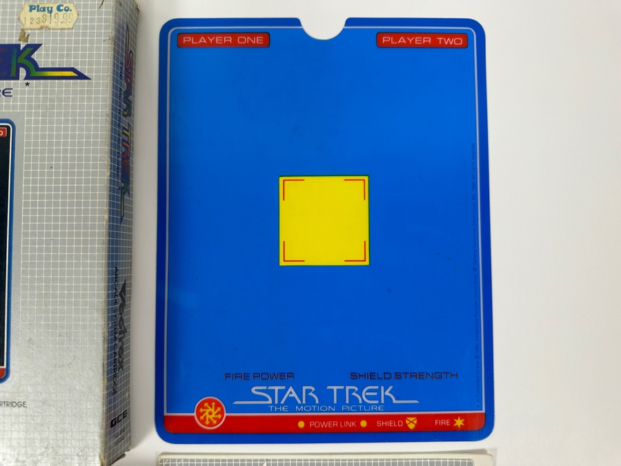 Vintage 1982 Vectrex Star Trek The Motion Picture Arcade System Video Game Cartridge With Original Box, Screen Overlay & Instruction Manual - Vectrex Was The Only Home Market Vector Display-Based Stand Alone Gaming Platform [Photo 4]