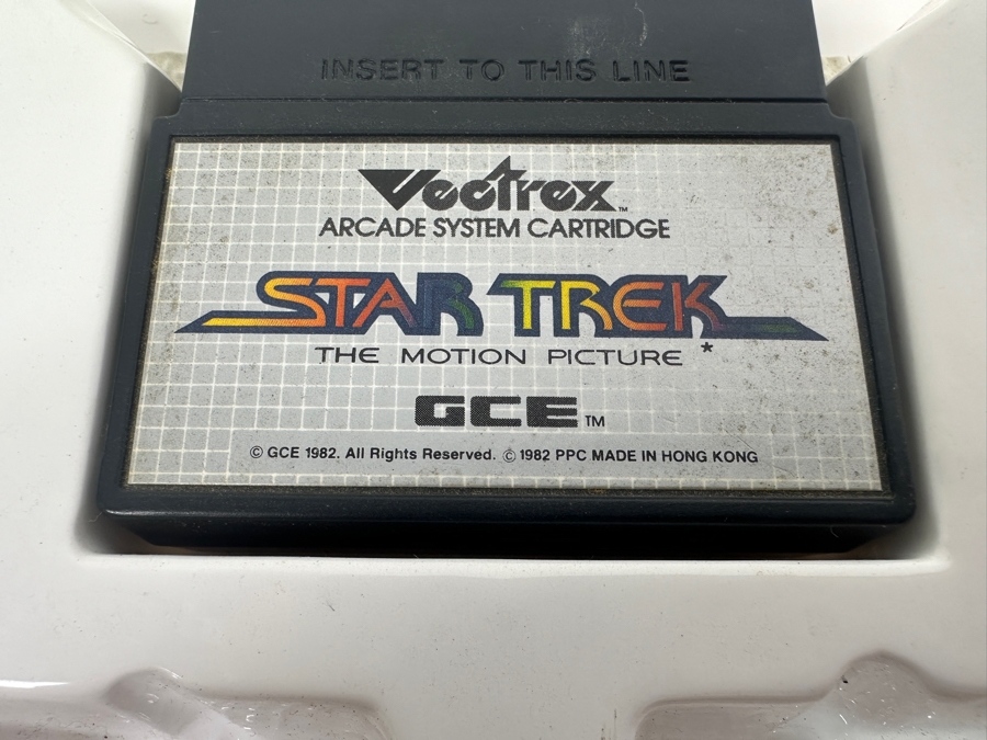 Vintage 1982 Vectrex Star Trek The Motion Picture Arcade System Video Game Cartridge With Original Box, Screen Overlay & Instruction Manual - Vectrex Was The Only Home Market Vector Display-Based Stand Alone Gaming Platform [Photo 8]