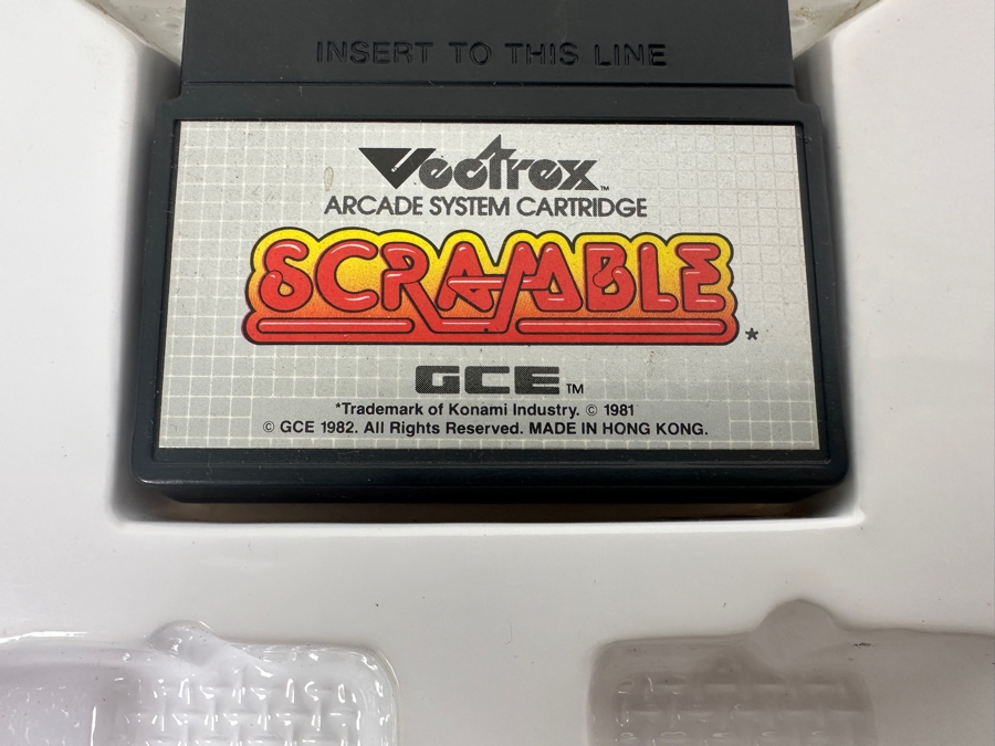 Vintage 1982 Vectrex Scramble Arcade System Video Game Cartridge With Original Box, Screen Overlay & Instruction Manual - Vectrex Was The Only Home Market Vector Display-Based Stand Alone Gaming Platform [Photo 6]