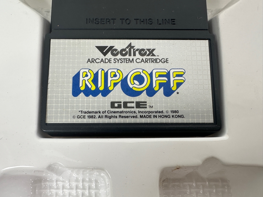 Vintage 1982 Vectrex Rip Off Arcade System Video Game Cartridge With Original Box, Screen Overlay & Instruction Manual - Vectrex Was The Only Home Market Vector Display-Based Stand Alone Gaming Platform [Photo 6]