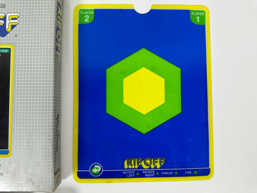 Vintage 1982 Vectrex Rip Off Arcade System Video Game Cartridge With Original Box, Screen Overlay & Instruction Manual - Vectrex Was The Only Home Market Vector Display-Based Stand Alone Gaming Platform [Photo 4]